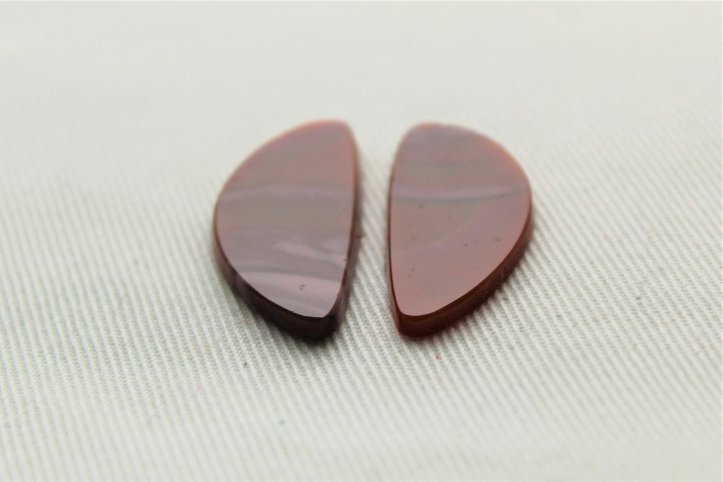 Imperial Jasper Pair Cabochons Gemstone natural pink and orange