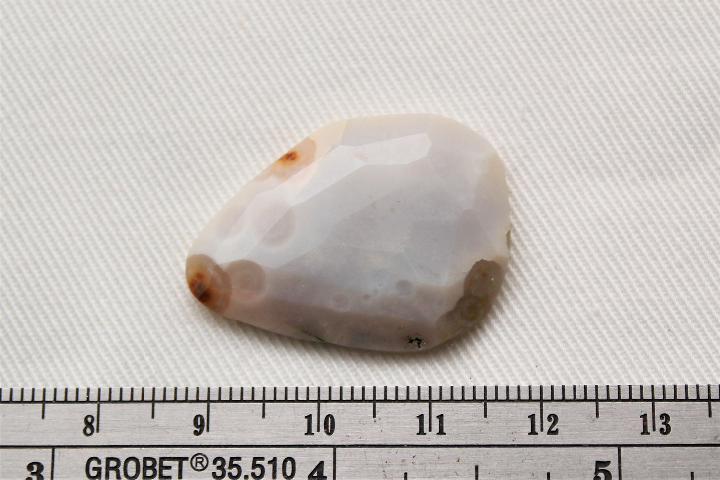 White Rose cut Ocean Jasper Cabochon Gemstone freeform