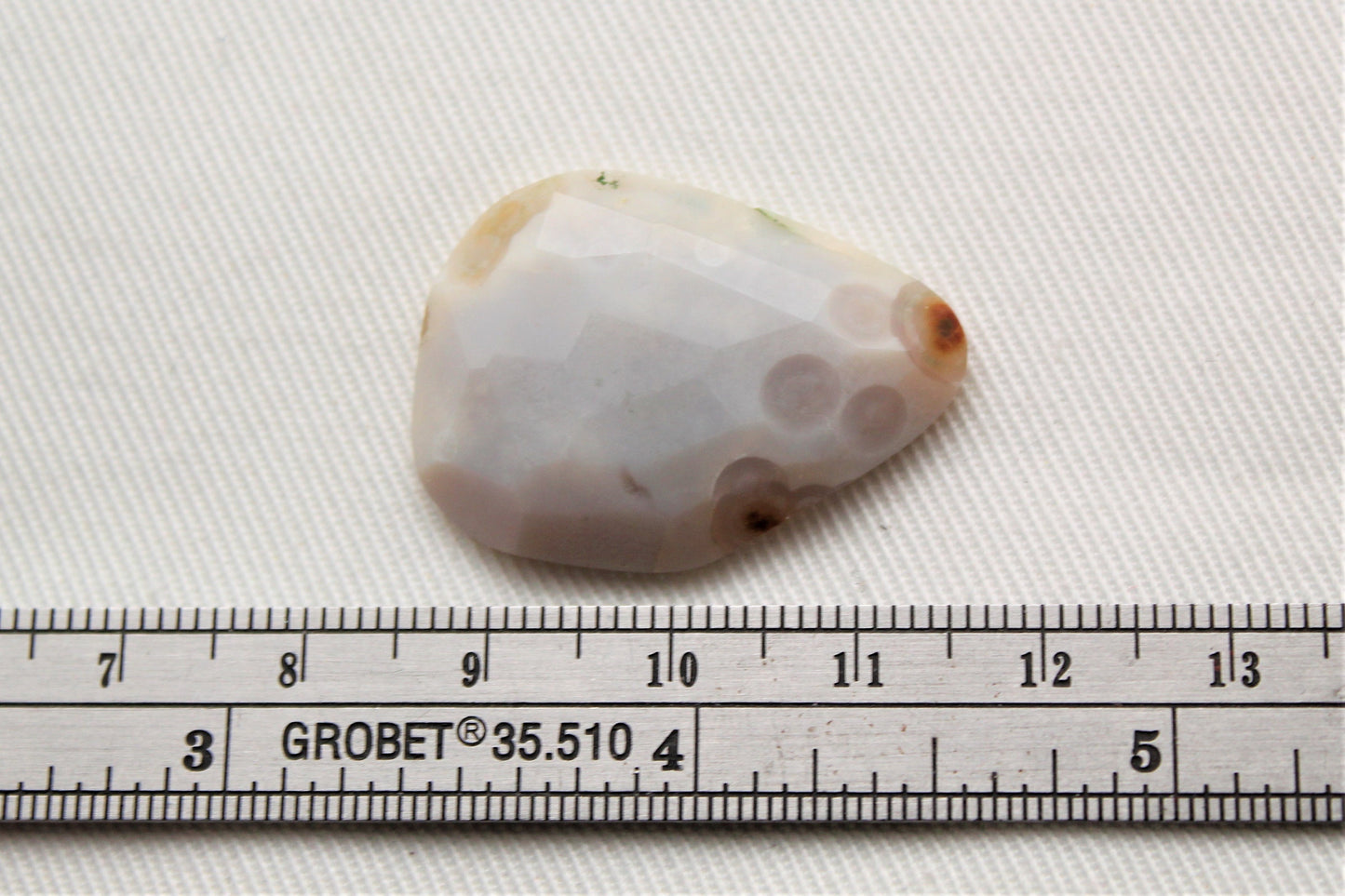 White Rose cut Ocean Jasper Cabochon Gemstone freeform