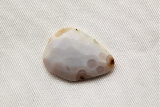 White Rose cut Ocean Jasper Cabochon Gemstone freeform