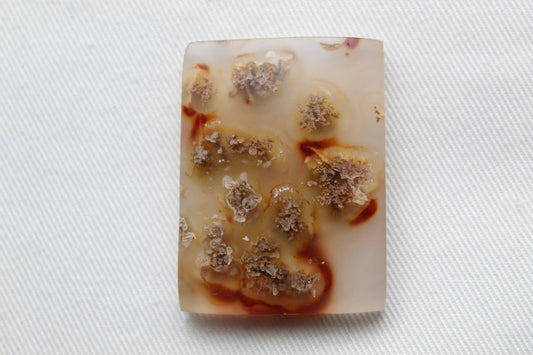 Indonesian Agate Cabochon rectangle natural gemstone