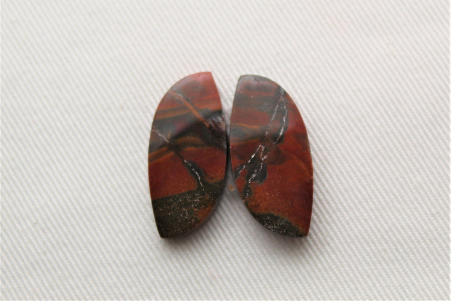 Nice Australian Jasper Cabochon Pair