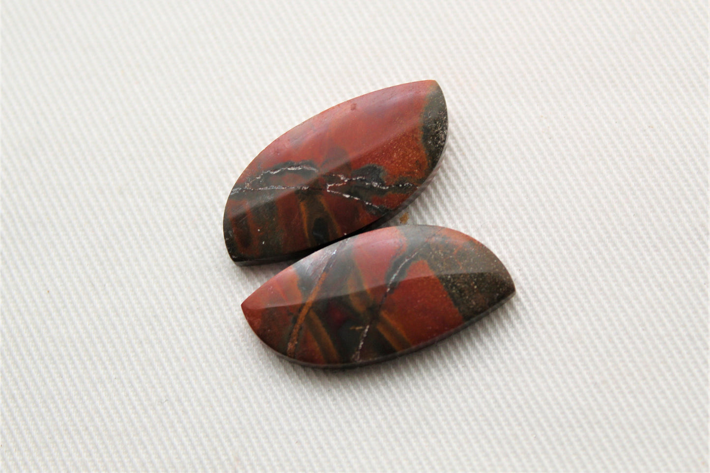 Nice Australian Jasper Cabochon Pair