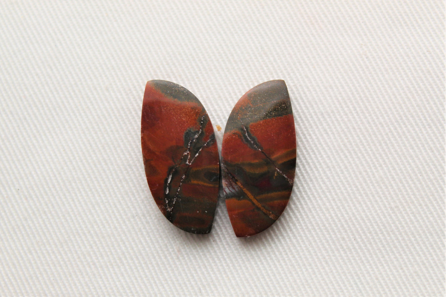 Nice Australian Jasper Cabochon Pair