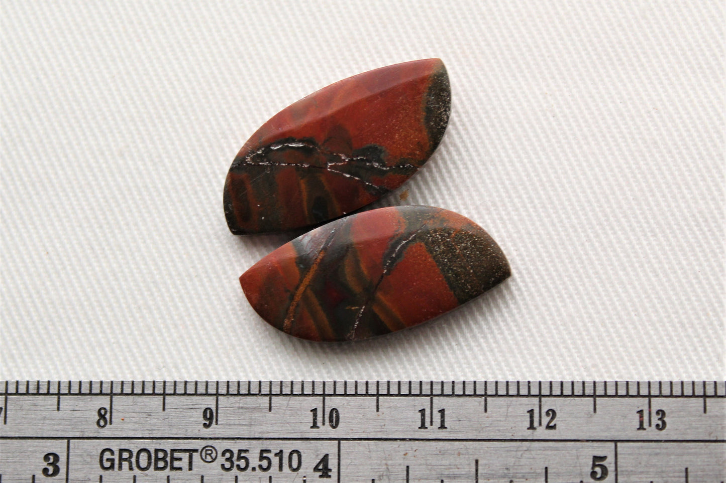 Nice Australian Jasper Cabochon Pair