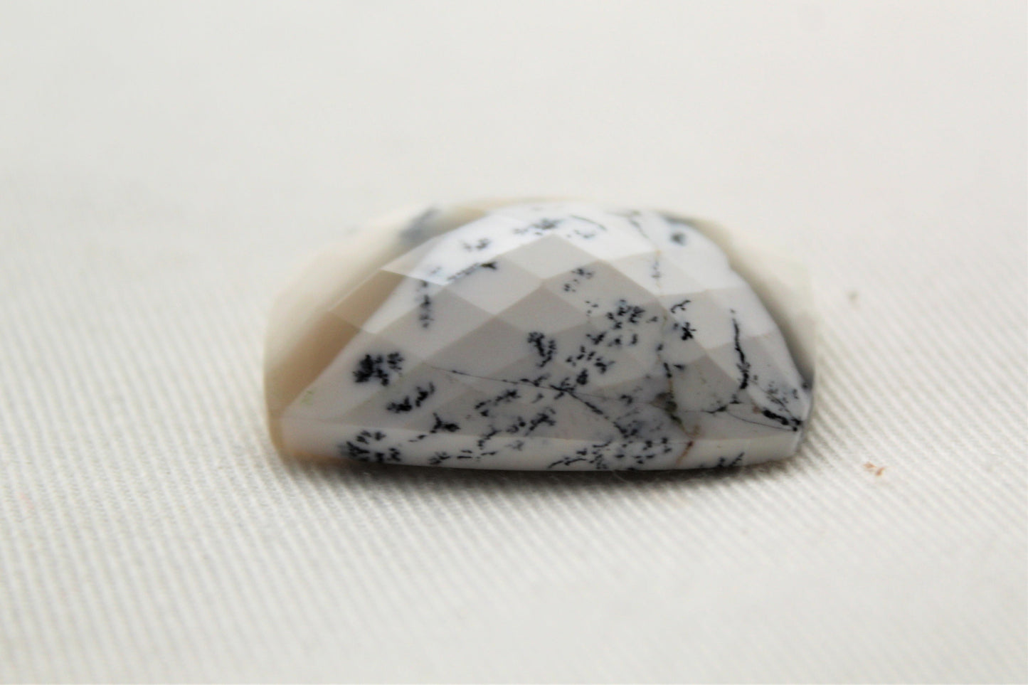 Dendritic Agate Faceted Cabochon Gemstone