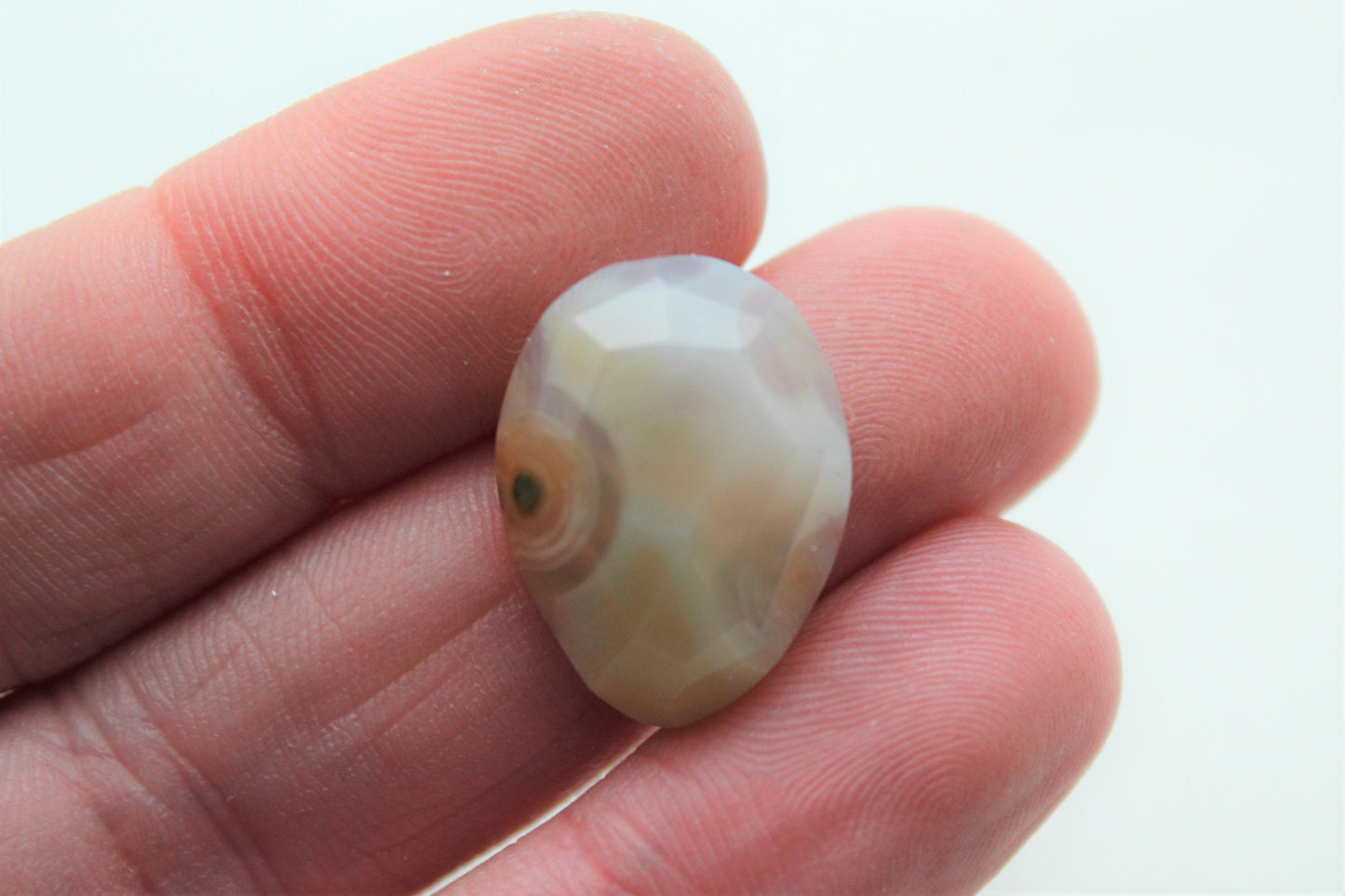 Coupe rose Ocean Jasper Cabochon Gemstone freeform Transludent