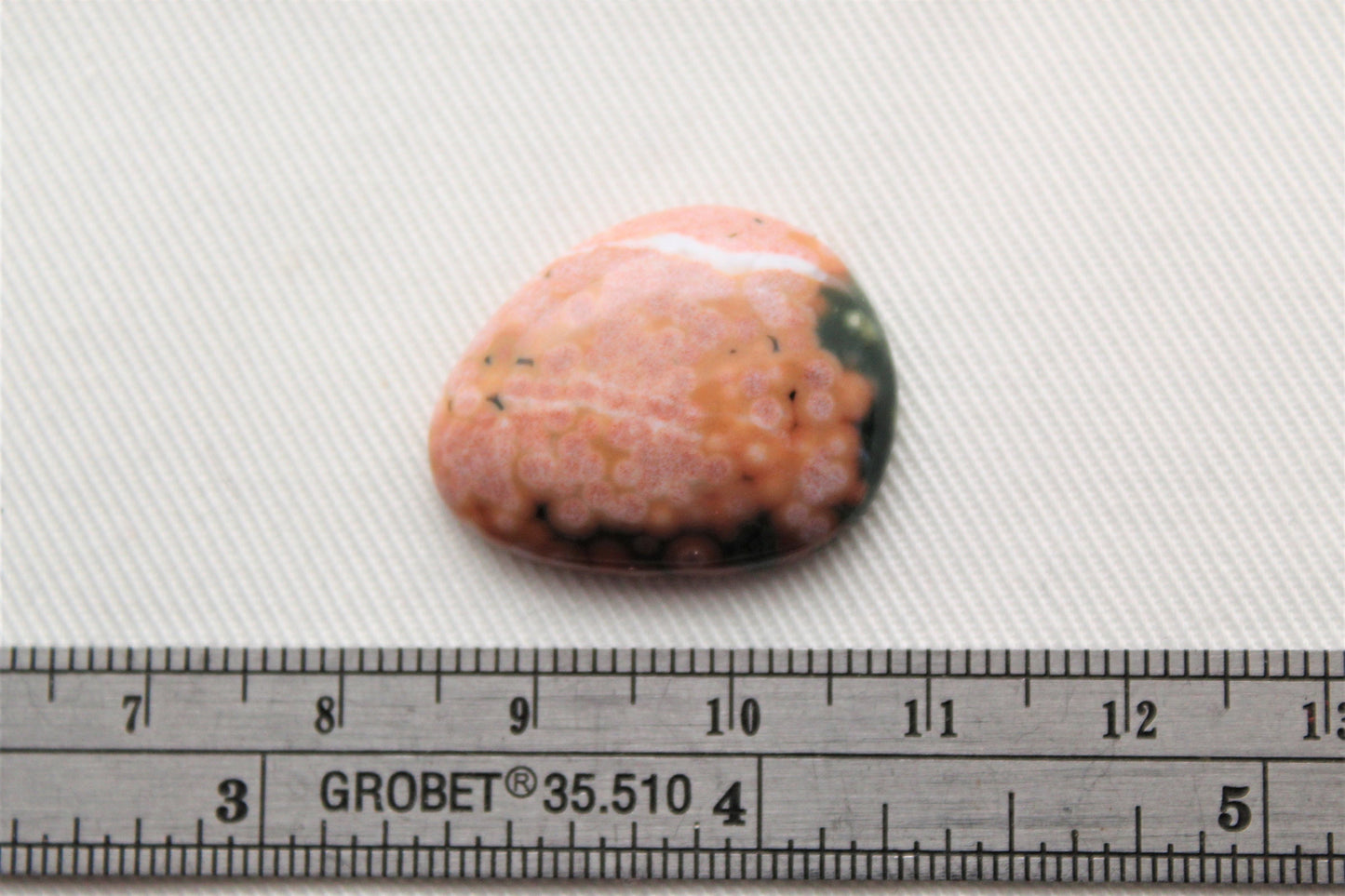 Ocean Jasper Cabochon Gemstone pierre verte rose de forme libre