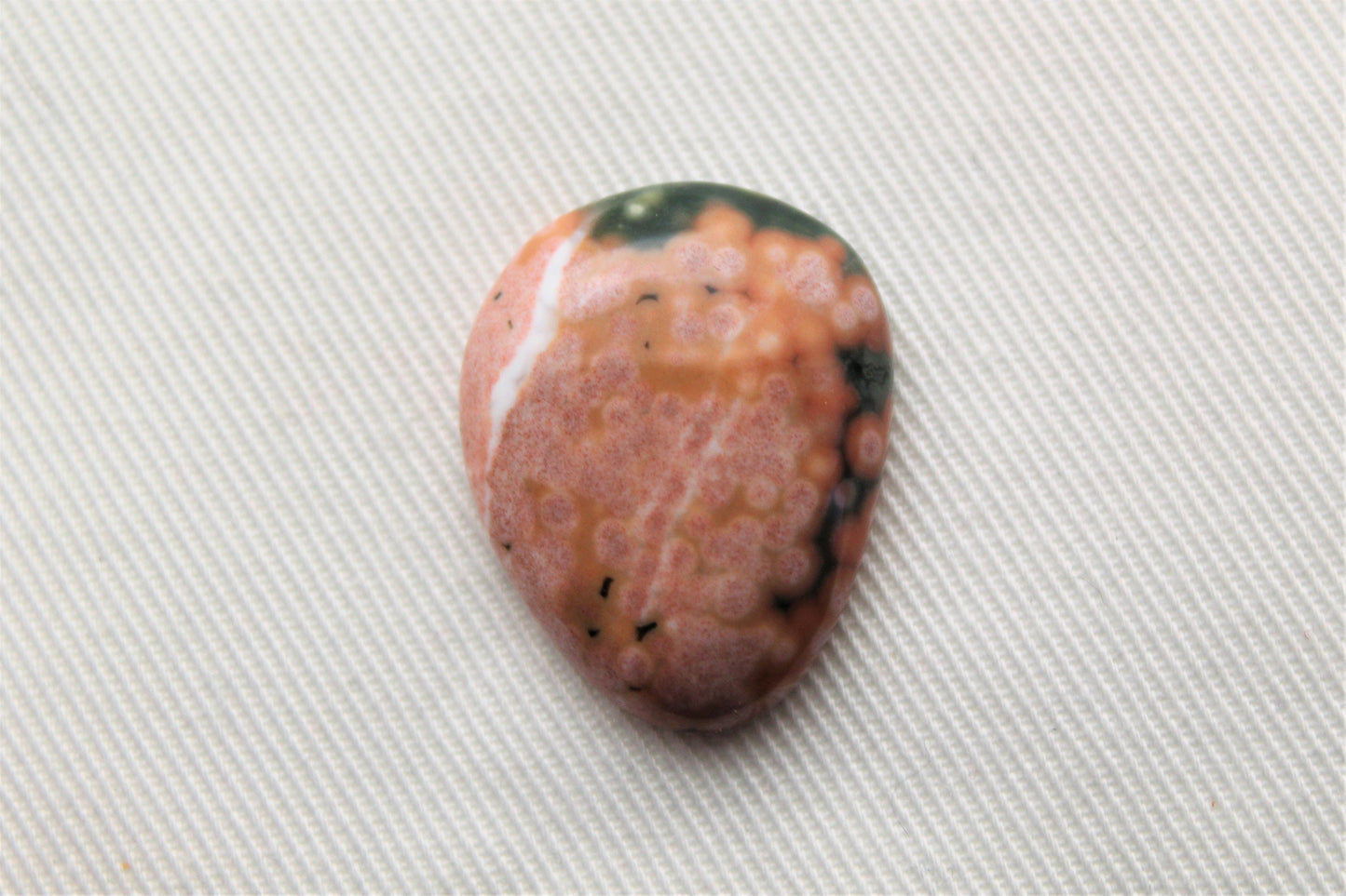 Ocean Jasper Cabochon Gemstone pierre verte rose de forme libre