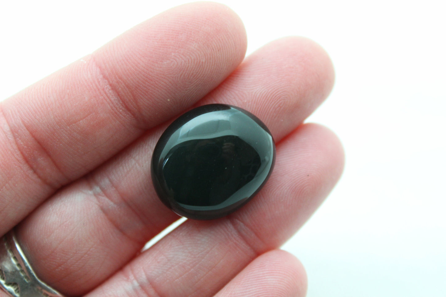 Rainbow Obsidian Cabochon freeform Gemstone noir