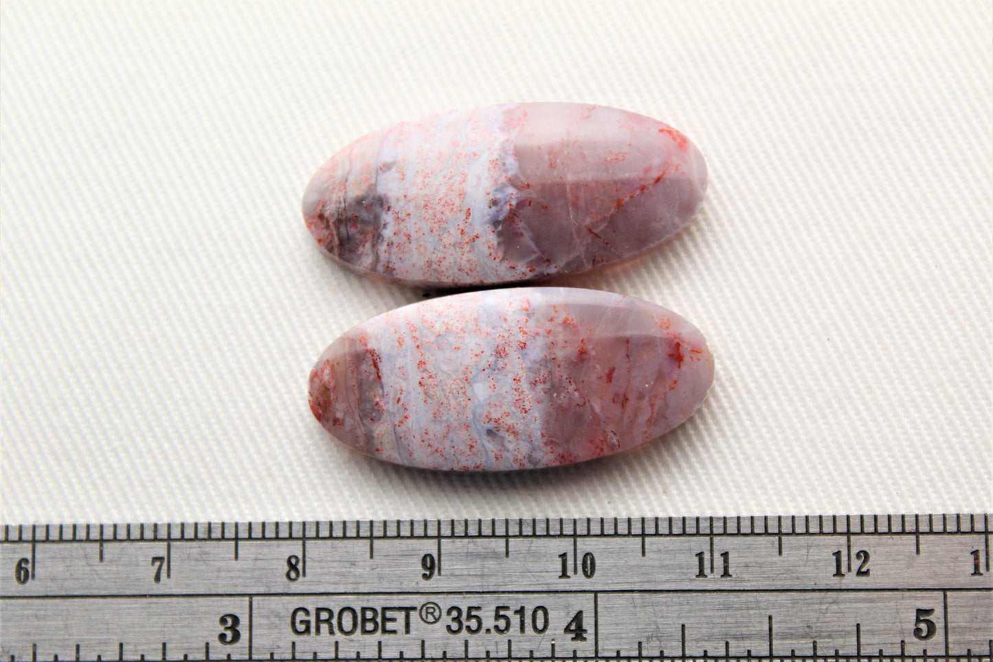 Multicolor Agate Pair Cabochons Gemstone oval