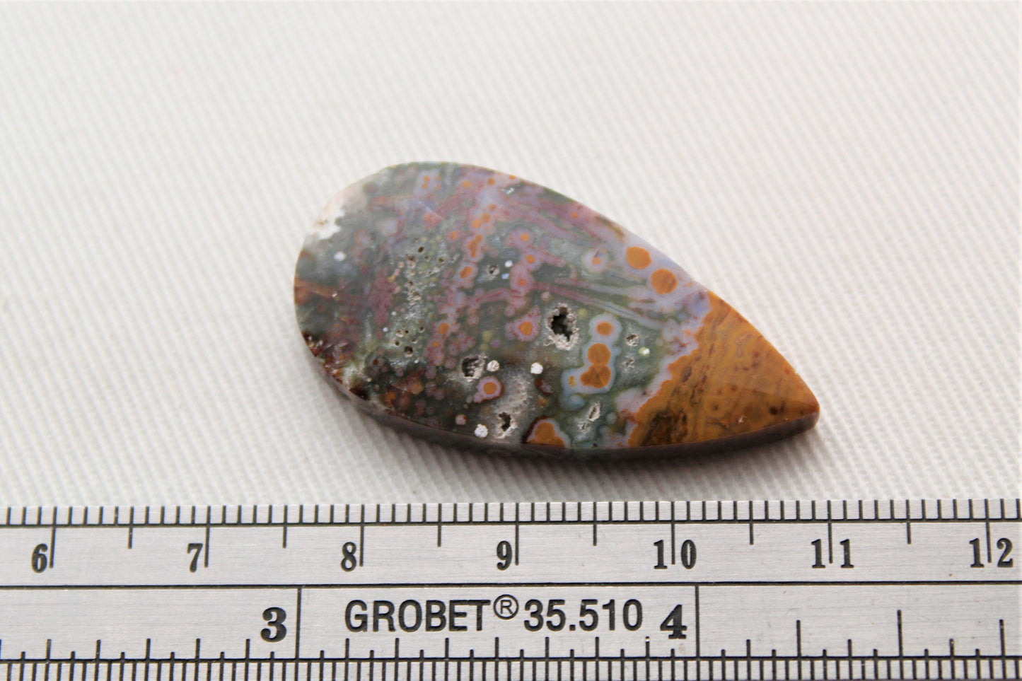 River Jasper Cabochon Gemstone multicolor drop